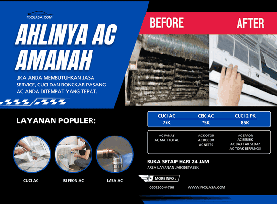 Teknisi Service AC Terdekat Berpengalaman